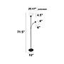 Creekwood Home Essentix 71.5" Black Metal Floor Lamp with Round Shades (CWF-3000-BK)~#|#~8D0CB80E-4601-4C44-BC6793ACF835FF35_sc7