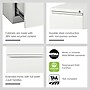 Staples 2-Drawer Vertical File Cabinet, Locking, White, Letter, 19.88"D (26818D)~#|#~8D25E48A-A04A-427A-B4AD77DC94700B82_sc7
