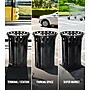 Alpine Industries Metal Outdoor Trash Can with Flat Lid and Liner, 38 Gallon, Black (479-38)~#|#~8D2838F3-56EC-4613-BF1116203E7521F8_sc7