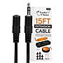 Teachers Choice Extension Cables for Handheld Game Buzzer System, 15 ft., Black, 8/Pack (NWHTCFT1751)~#|#~8D2F8E63-D43C-4749-AC522403F01F21D8_sc7