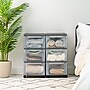 Iris 3-Drawer Storage Cart, Plastic, Elephant Gray, 2/Pack (500415)~#|#~8D36D8EC-516D-44FD-8AAC31BACF12E61F_sc7