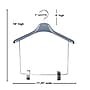 Nahanco 17 1/4" Plastic Display Hanger, Pewter, 12/Pack (PSK10174C)~#|#~8D37A165-93B7-4C70-99784F6AD08B3889_sc7