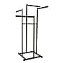 Nahanco 4 Way Rectangular Tubing Garment Rack, Black (B80)~#|#~8D3F201C-2E9D-46D7-B4A5FC735C5C1609_sc7