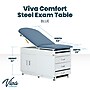 Viva Comfort Adjustable Exam Table with Stirrups & Storage, 500 lbs. Capacity, Blue (ADI996-09-SSU2-BLU-MK)~#|#~8D513382-82AF-4859-AC0186C32772FB80_sc7
