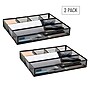 Mind Reader 6-Compartment Metal Drawer Organizer, Black, 2/Set (2DEER-BLK)~#|#~8D5C54E9-8601-4BF3-B4ACFE7536A5F9D5_sc7