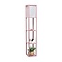 Creekwood Home Classix 62.5" 3-Tier Storage and Display LED Floor Lamp with White Linen Shade, Light Pink (CWF-3007-LP)~#|#~8D7B177B-53C6-40F2-908839AF7F59841A_sc7