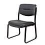 Boss Armless Leather Sled Base Side Chair, Black (B9539)~#|#~8D7B81B4-2D66-467B-BC021F9329FA4D16_sc7
