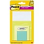 Post-it Super Sticky Notes Combo Pack, Assorted Collection, 45 Sheets/Pad, 4 Pads/Pack (4622-SSGRID-TR)~#|#~8D81A8B1-2D9F-4BF7-A4DFAAE708B6F6D8_sc7