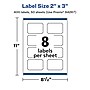 Avery Laser/Inkjet Multipurpose Rectangle Scalloped Labels, 2" x 3", White, 400 Labels/Box (94267)~#|#~8D8D7D9A-8AA5-4EDB-B1DCEA195778CEFF_sc7