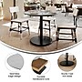 Flash Furniture Acadia 36" Round Wooden Dining Table with Round Base, Gray Faux Concrete/Black Base (STRD36CGTR24)~#|#~8DA947B1-D60C-4366-AD5EF0BFA6F0D4D0_sc7
