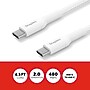 Staples TECH USB-C to USB-C Charging Cable, 6.5 ft., White (ST62335)~#|#~8DAA7F48-04B8-4070-8970DF7C247A5392_sc7