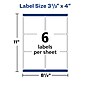 Avery Waterproof Laser Shipping Labels, 3-1/3" x 4", Matte White, 300 Labels/Box (5524)~#|#~8DD68F19-B89E-46E8-B25A50E616B1FF81_sc7