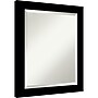 Amanti Art Brushed Black Beveled Bathroom Wall Mirror, 23.5" x 19.5", Black (A42678100279)~#|#~8DDB404A-10CC-4A18-A5D31D0F09726F9D_sc7