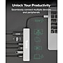 Plugable 7-in-1 USB-C Universal Hub, 100W Charging, Silver (USBC-7IN1)~#|#~8DF1925F-C699-4287-A9E4A1DF48CAAE78_sc7