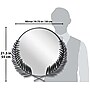 Infinity Instruments Empress Metal Wall Mirror, 22" (20006BK)~#|#~8DFB2B3F-6EBB-491E-98F47CC4DF4C81D2_sc7