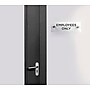 Cosco Employees Only Indoor Wall Sign, 3" x 9", Acrylic Clear (098530)~#|#~8E07669B-0229-4DF7-A398A67DB55A8274_sc7