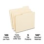 Staples 100% Recycled File Folders, 1/3-Cut Tab, Letter Size, 100/Box (ST246850/246850)~#|#~8E17276F-FE97-444B-B3C8A72D27DF70C9_sc7