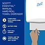 Scott Essential Hardwound Towel Dispenser, Black (46253)~#|#~8E2B31D5-E904-4D77-A5A7F2FFC2C9AF12_sc7