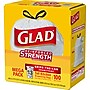 Glad Tall Kitchen Drawstring Trash Bags, 13 Gallon, White, Unscented, 100/Box (78374)~#|#~8E343AA1-16F1-46E0-AD1B9B1DF8B5DE01_sc7