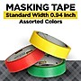 Scotch Expressions Light Masking Tape, 0.94 x 20 yds., Yellow/Green/Red, 3/Pack (3437-3PRM)~#|#~8E4BD19E-124A-48E5-86636F2D9366DC13_sc7