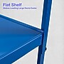 Luxor LEADER 3-Shelf Adjustable Media Utility Cart with Pullout Tray, Blue (UCMT1KB-RB)~#|#~8E573CE1-8C3B-458C-A130930318DBA6B5_sc7