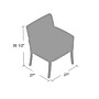 Boss Office Products Box Arm Faux Leather Guest Chair, Black/Mahogany (B619)~#|#~8E71D621-C7D0-4140-8F69F58B909D2F22_sc7