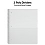 Staples Premium Poly 3-Subject Notebook, 8.5" x 11", College Ruled, 150 Sheets, Blue (ST58314)~#|#~8E82B7A2-7444-48FD-83DECC5DCB77A8E8_sc7