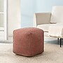 Anji Mountain Madison Ivory Brown Fabric Square Pouf Ottoman (AMBPF103-1818)~#|#~8E8F912B-4724-4E69-8C2A1AEB972EA283_sc7