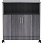 Lorell Mobile Machine Stand with Shelf, 30.50" H x 28" W x 19.75" D, Weathered Charcoal (LLR69627)~#|#~8E907CEC-44B3-42CE-9ADAA12C2549BC19_sc7