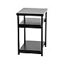 Household Essentials Jamestown 18"W x 17"D Laminate Side/End Table, 2 Shelves, Black Oak/Black (8174-1)~#|#~8E9DA51E-00E3-4F18-B7C721400EB9A019_sc7