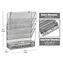 Mind Reader 7-Compartment Metal Desk Shelf, Silver (MAGROUND-SIL)~#|#~8EA5065C-D12E-421B-B672A45FD0CD00C5_sc7