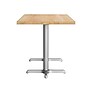 Flash Furniture Bennett Wooden Commercial Indoor Table, 30" x 60", Natural Top/Silver Base (GSF3060NTT2222S)~#|#~8EB14960-1A99-4605-B0E0DF863AEDEF08_sc7
