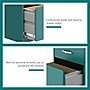Space Solutions 3-Drawer Mobile Vertical File Cabinet, Letter Size, Lockable, 26.7"H x 14.25"W x 18"D, Teal (24431)~#|#~8ECACDD8-5D34-447A-84233D84655C77B2_sc7