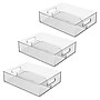 iDESIGN Medium Stackable Plastic Storage Bin, Clear, 3/Pack (29049M3)~#|#~8ED96EA1-6044-4CEC-8ED67C4C456F491D_sc7