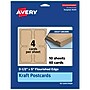 Avery Matte General Use Blank Card, Kraft Brown, 40/Pack (95341)~#|#~8EE5A99D-80DF-4B7F-951F4E055585B8CE_sc7