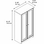 Bush Furniture Cabot 61"H Storage Cabinet with 4 Shelves, Reclaimed Pine (WC31599)~#|#~8EE8A769-549B-4B52-981D8B0BC7CE66C0_sc7