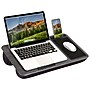 LapGear Home Office 21.1" x 12" x 2.6" Lap Desk, Gray Woodgrain (91545)~#|#~8EEBF718-89B4-4068-A63D925CEB06FE7E_sc7