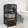 Mind Reader 3-Drawer Mobile Organizer Storage Cart with Wheels, Metal, Black (3TWHEEL-BLK)~#|#~8EF3C14F-FA83-4EAF-980E7ED8001D7081_sc7
