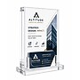 Azar Displays 5" x 7" Block Sign Holder with Gift Card Pocket, Top Loading, Clear Acrylic (104538)~#|#~8EFD5B5B-8509-41B8-ACA85A6A9A50C000_sc7