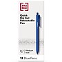 TRU RED™ Retractable Quick Dry Gel Pens, Medium Point, 0.7mm, Blue, Dozen (TR54499-CC)~#|#~8F24FF03-A6F6-4E4B-954172B7433C9A28_sc7