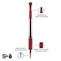 uniball Gel Grip Gel Pens, Medium Point, 0.7mm, Red Ink, 12/Pack  (65452)~#|#~63693EDB-0423-48EE-A3EEE0AFF0FDFA3D_sc7