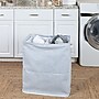 Household Essentials Collapsible 2-Section Hamper, Cotton, Blue/White (HE1161)~#|#~8F7C06BC-F952-46E6-9D70129B60E71194_sc7