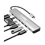 Plugable 7-in-1 USB-C Universal Hub, 100W Charging, Silver (USBC-7IN1)~#|#~8F86ACD8-4CE0-48CA-BD434C6AADF7869F_sc7