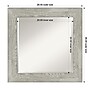 Amanti Art Dove Greywash Frame Wall Mirror, 26" x 26" (A42674593545)~#|#~8F93992B-C7FB-40AE-B0F76887E5396D61_sc7