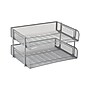 Mind Reader Metal Side Loading Stackable Letter Tray, Letter Size, Silver (ESTACK2-SIL)~#|#~8F9B2140-3B25-47F9-BEF36963B6D931A7_sc7