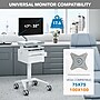 Mount-It! MedHub Mobile Medical Cart Workstation with Drawers, Monitor arm, and Locking Caster Wheels, White/Grey (MI-16026)~#|#~8FA2953C-B1D9-4923-9EA6357B0E64BE3E_sc7