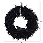 Nearly Natural Halloween Raven Feather Wreath, 30" (W1201)~#|#~8FACBE51-FB5F-4B1D-B88DC09DFBB5D36E_sc7