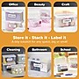 Bostitch Konnect Nest Stackable Boxes, 5.2" x 3.5" x 2.7", Index Size, Clear, 6/Pack (23231-6PK)~#|#~8FBD4356-D224-4719-96FA468B9C6B3DF9_sc7