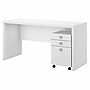 Bush Business Furniture Echo 60"W Credenza Desk with Mobile File Cabinet, Pure White (ECH003PW)~#|#~8FD23C39-6399-48B2-9F6A407395C2E82D_sc7