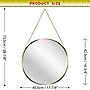 Infinity Instruments Franc Decorative Wall Mirror, Metal, 17.5"Dia. (15462GD)~#|#~8FD3B159-1836-4964-81A176B4D4A8B5A3_sc7